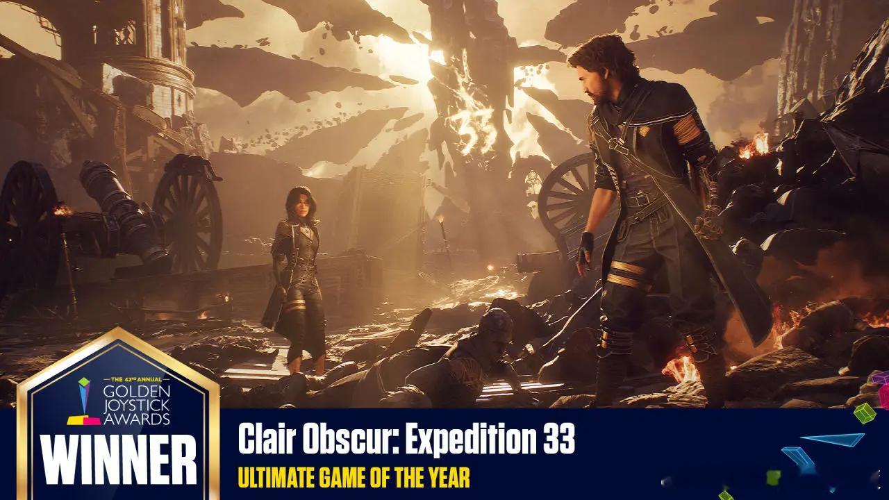 《33号远征队》斩获年度终极游戏，最佳叙事游戏，最佳视觉设计，最佳配乐，最佳主演