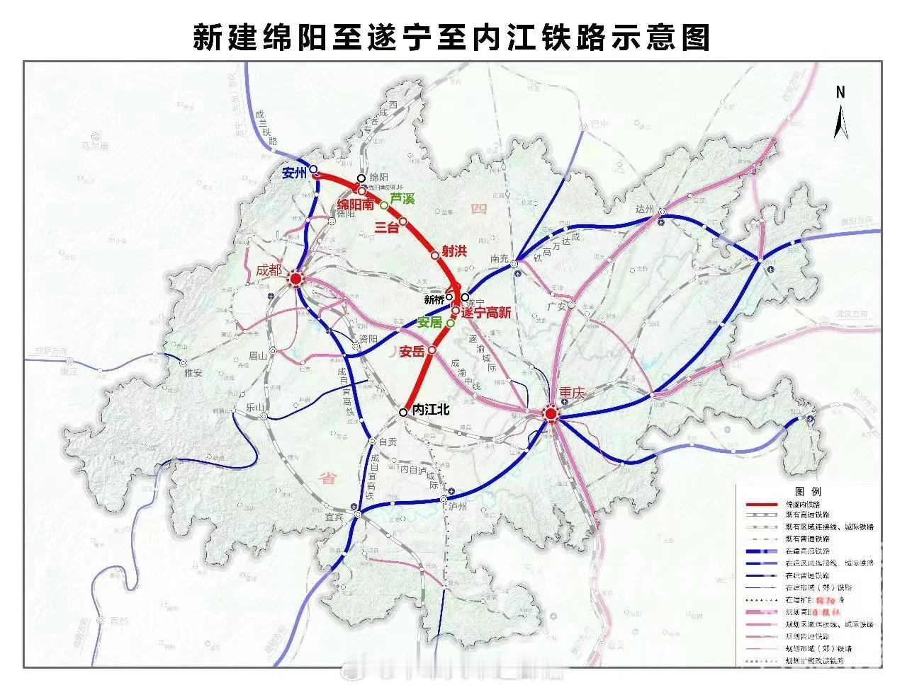 国铁播报【时速250公里！开工倒计时→】5月11日，新建绵阳至遂宁至资阳至内江铁