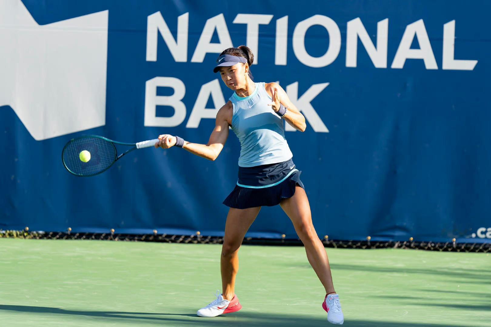 #网坛风云# WTA1000多伦多站首轮，袁悦以6-3/6-3完胜布克沙，次轮将