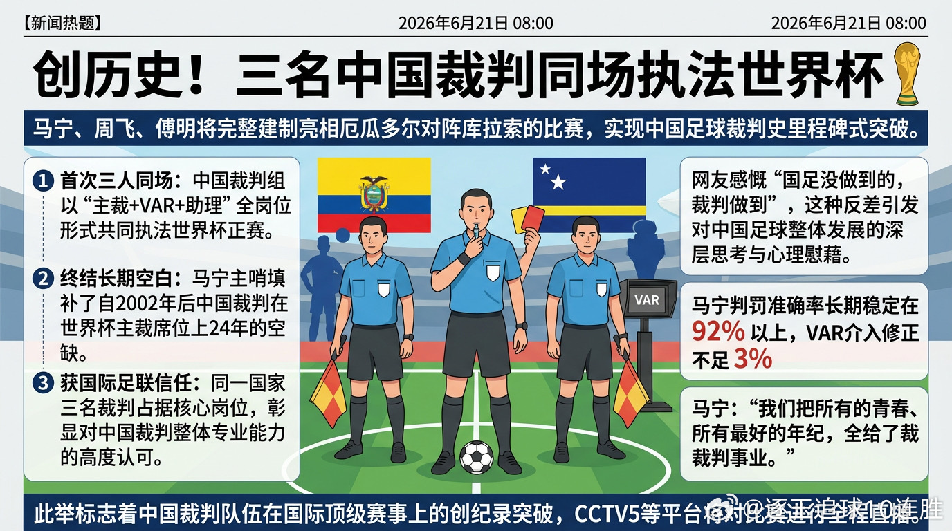 北京时间6月21日早8点，2026世界杯E组厄瓜多尔对阵库拉索的比赛将迎来历史性