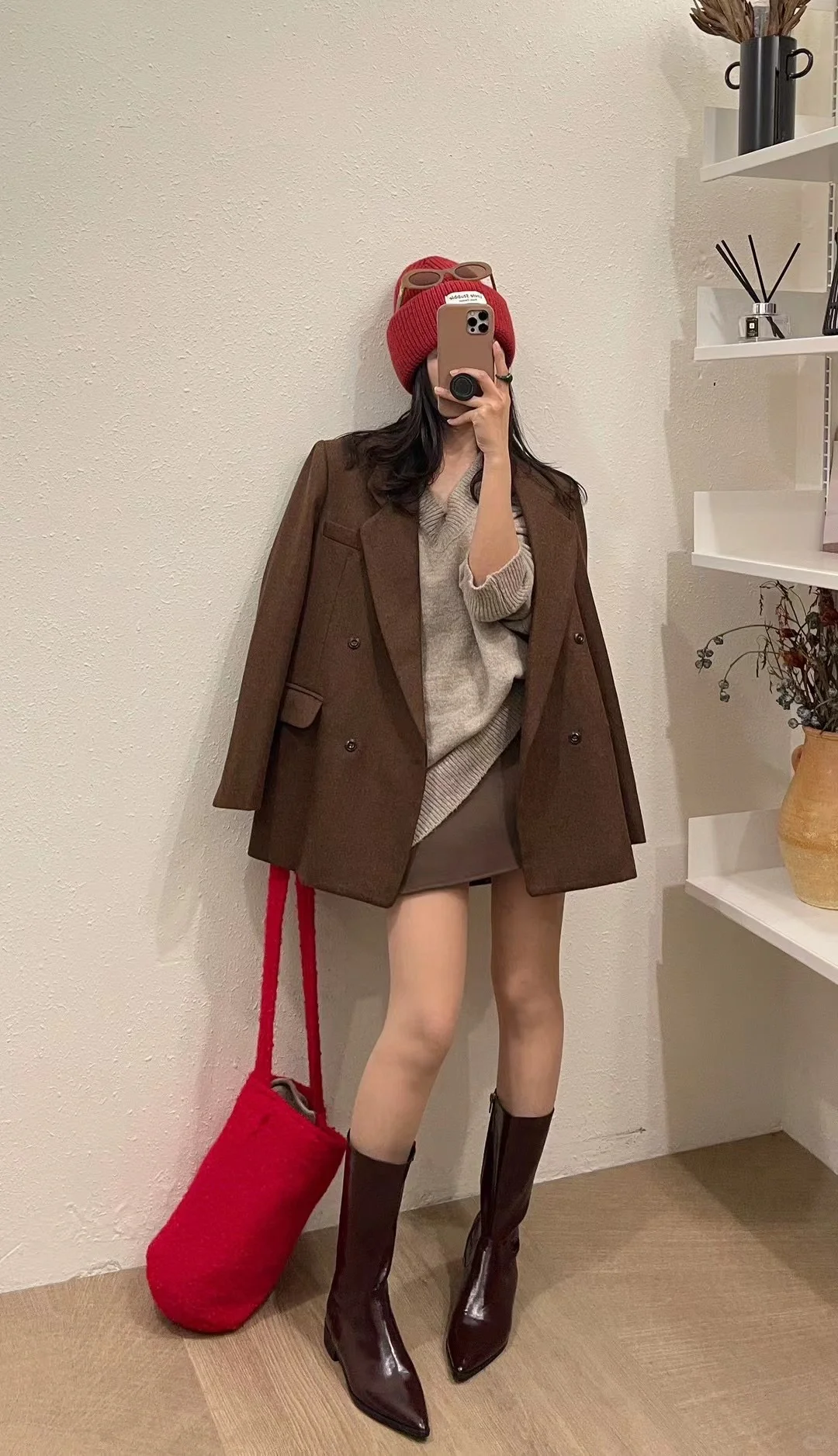 韩系穿搭偶尔也得来一组