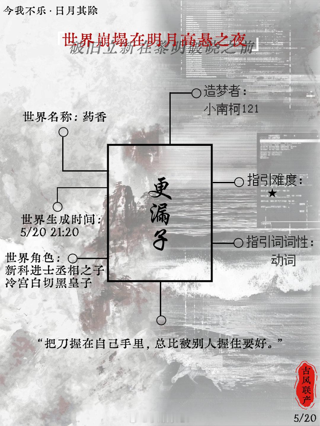 「今我不乐                 日月其除」——雷朋古风主题联合产出活