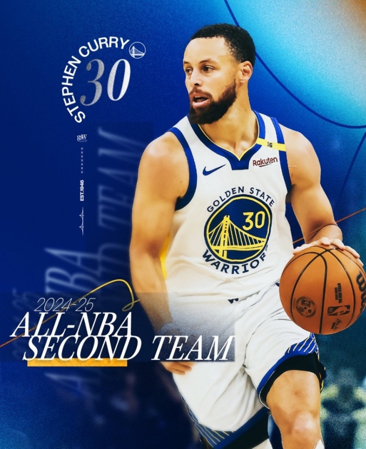 库里生涯第11次入选最佳阵容，其中，4次一阵，5次二阵，2次三阵。nba最佳阵容