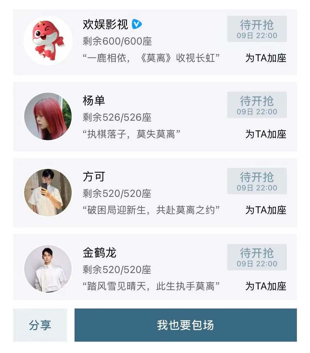 白鹿丞磊莫离人脉  莫离云包场，品牌化妆师都来啦～ 
