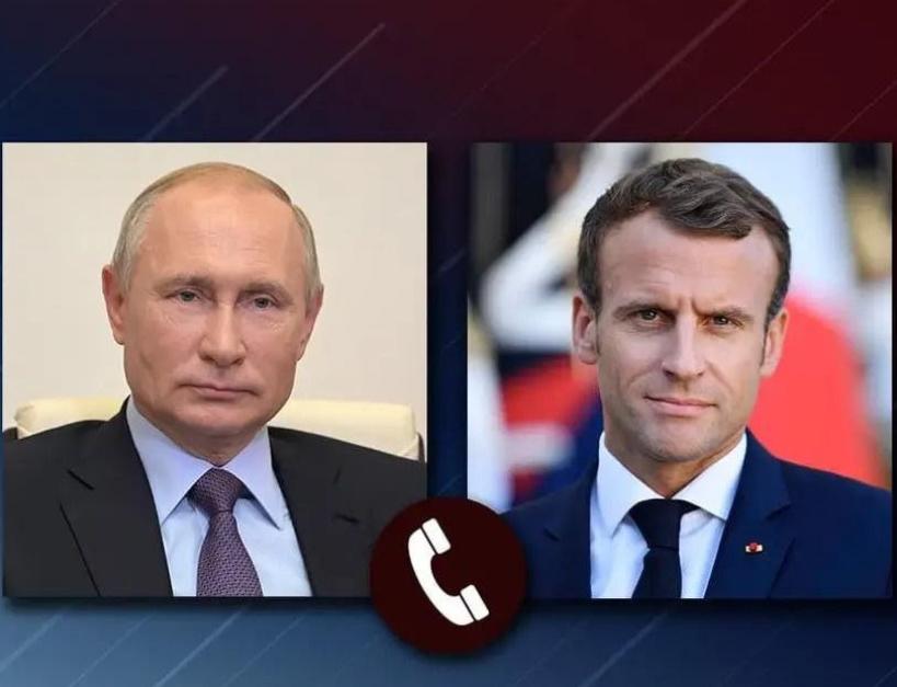 重磅消息！普京与马克龙时隔三年再次通话。

俄罗斯总统普京和法国总统马克龙通了次