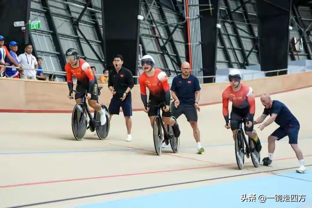 在菲律宾大雅台市进行的亚洲场地自行车锦标赛，中国队共派出，19名队员参加全部12