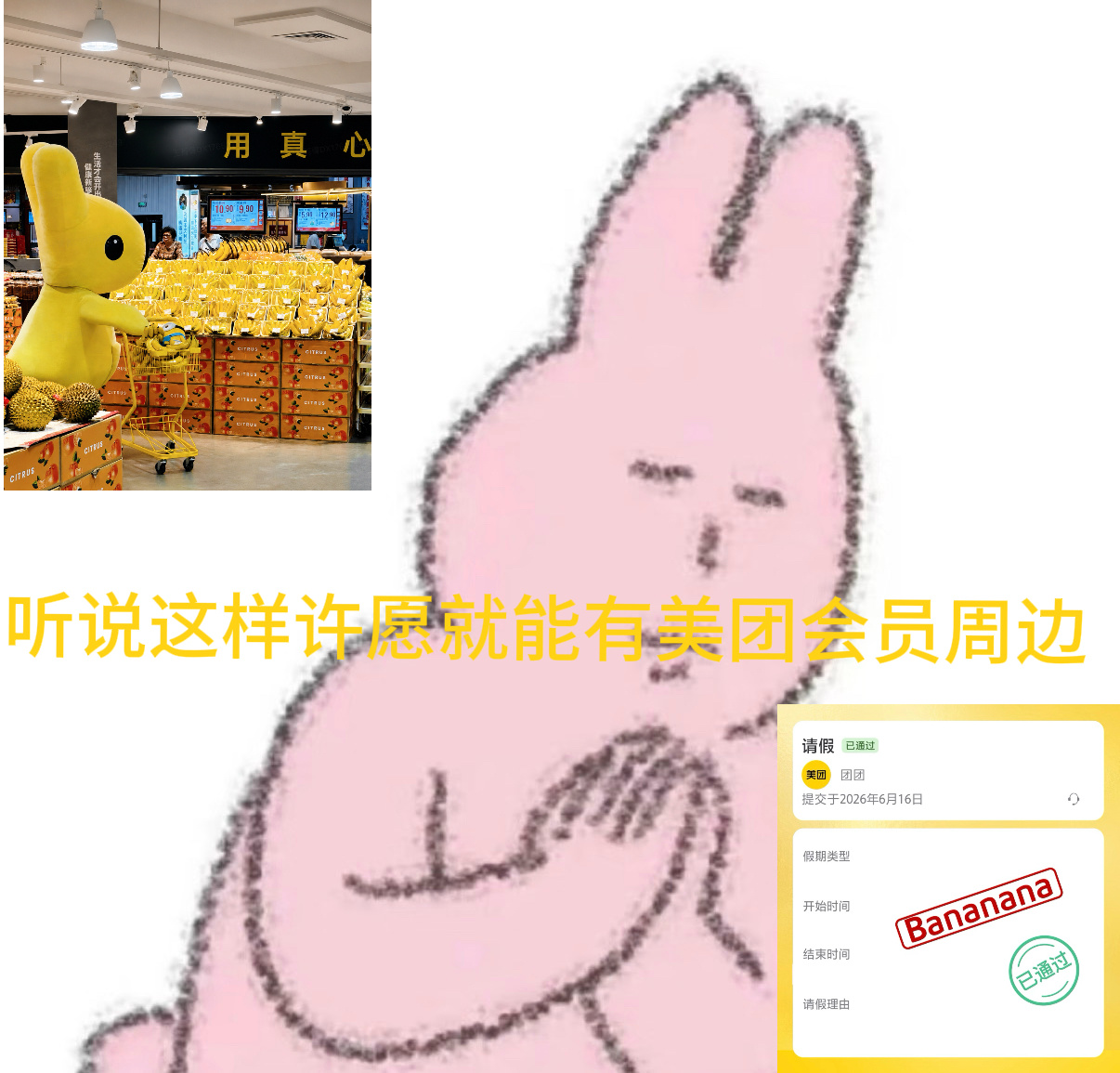 北京偶遇袋鼠买香蕉 不是吧不是吧，我就知道团团不会无缘无故带着小黄人出去买香蕉，