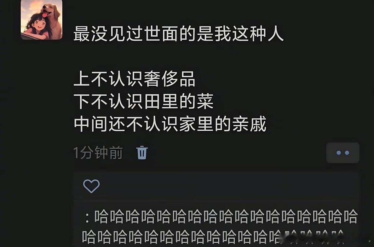 最没见过世面的是我这种人 