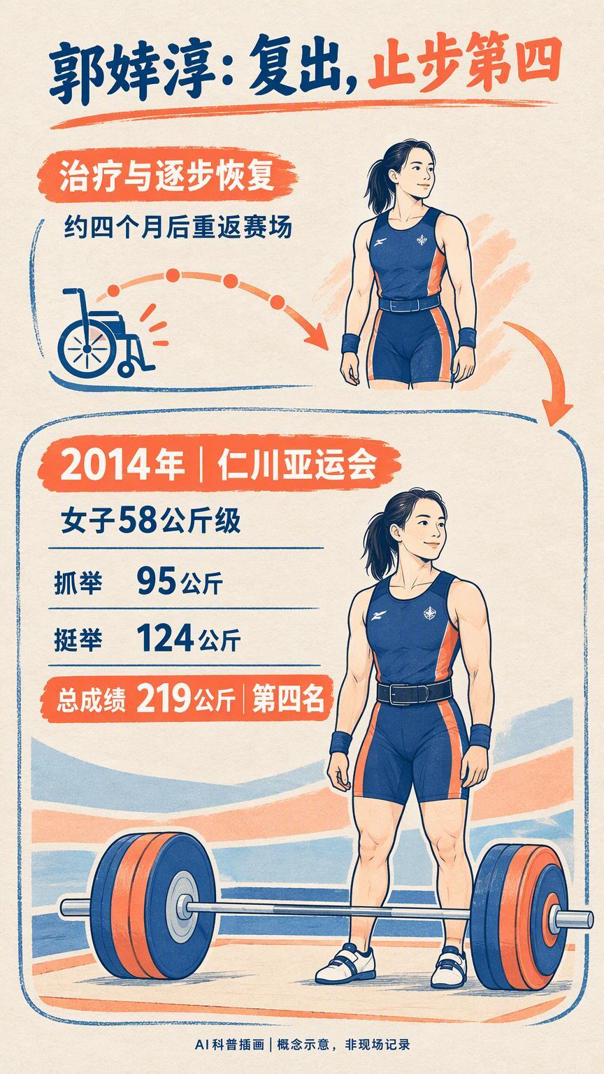 重伤后赶上亚运却只获第四，郭婞淳怎样走到四年后的金牌？郭婞淳重伤后怎样重返亚运赛