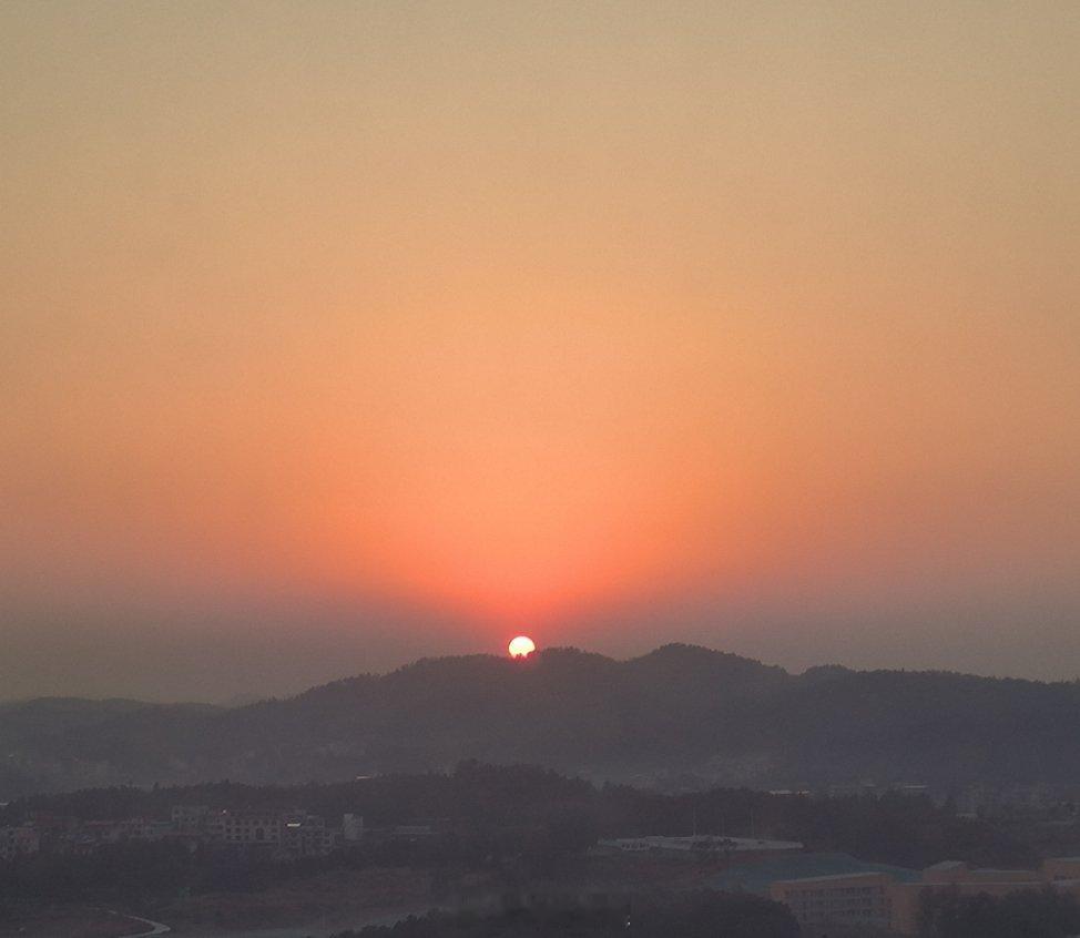 分享一下落日 