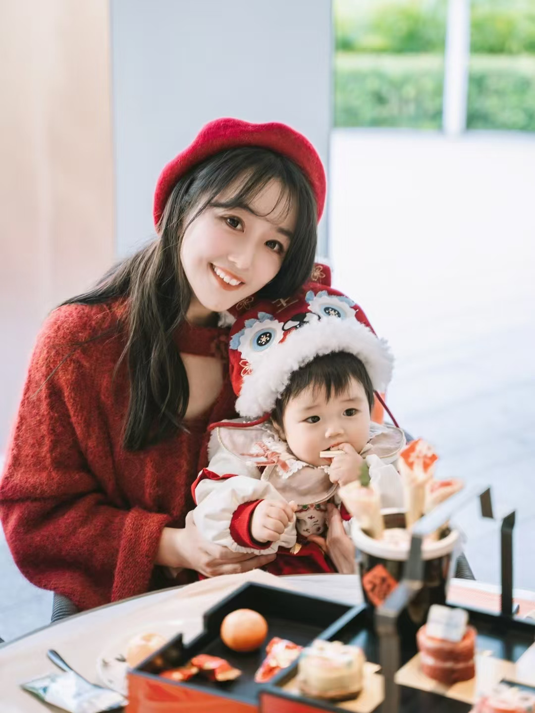 和女儿的新年下午茶 get✅