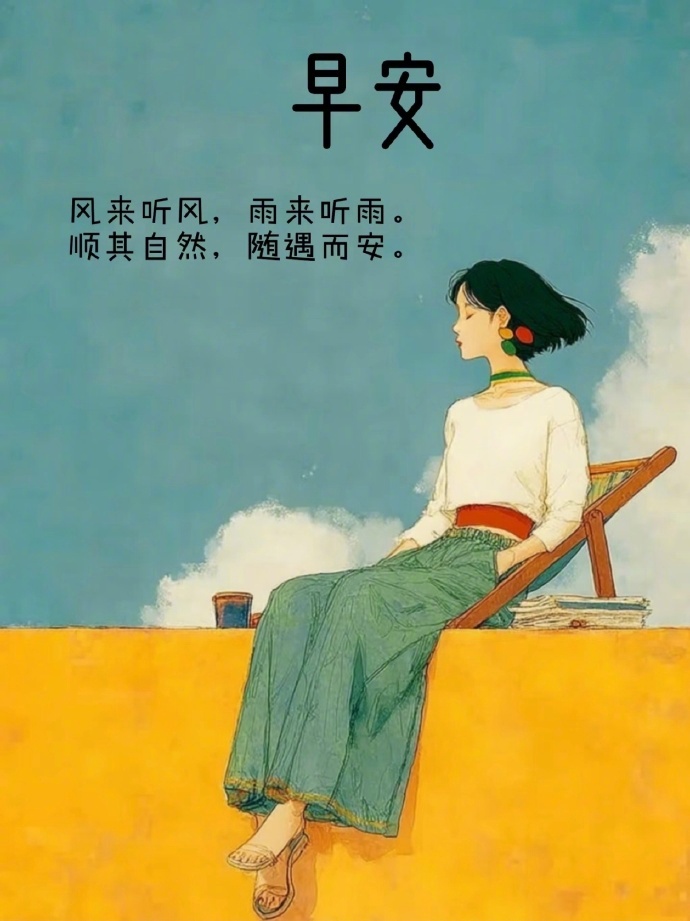 接纳生活所有际遇安稳自在便是圆满愿今日轻松顺遂喜乐常伴🌿早安