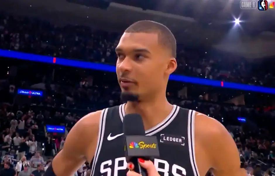 【文班亚马回应马刺西决G6战胜雷霆】5月29日，NBA季后赛西部决赛G6马刺（3