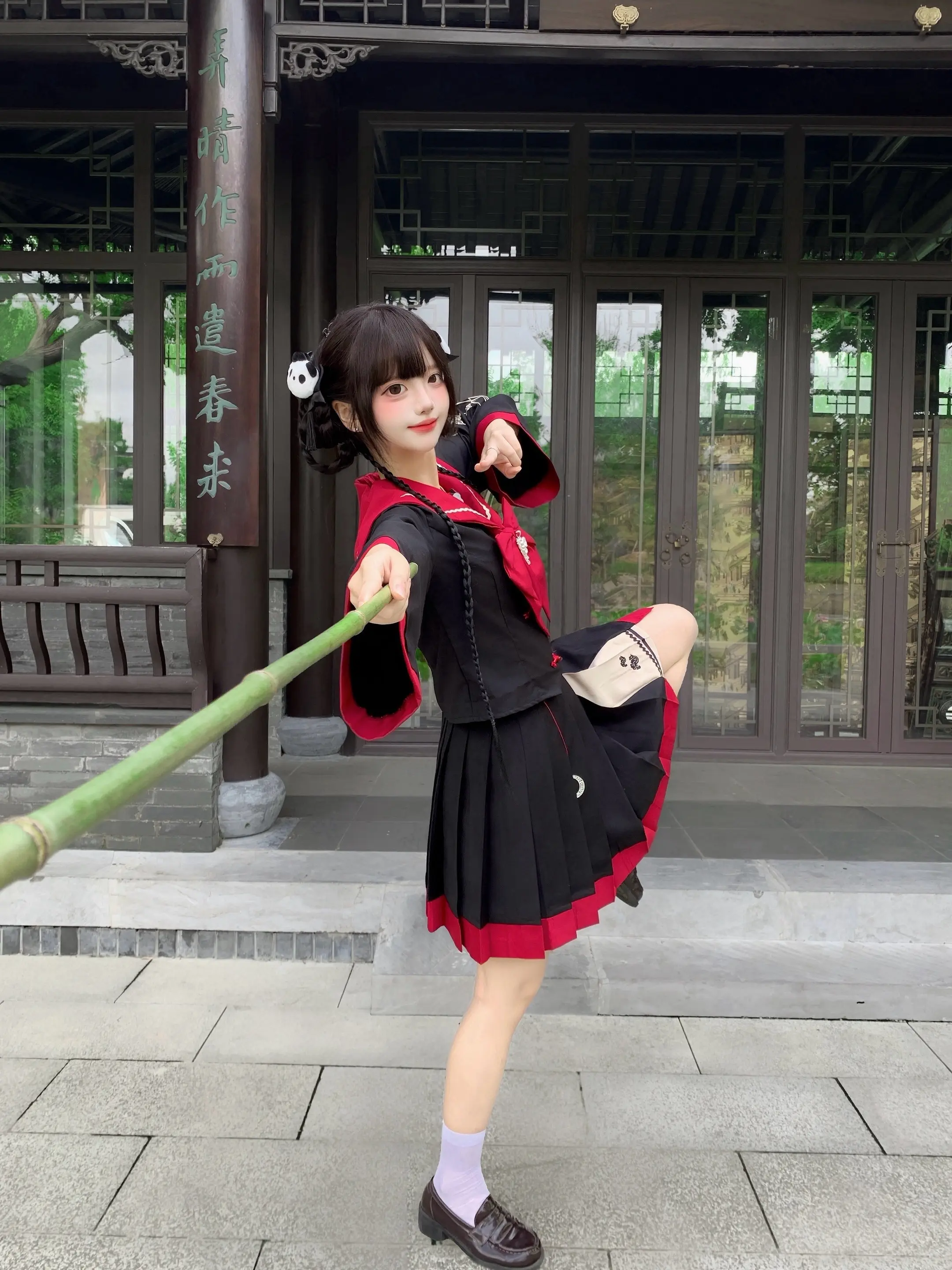 “会功夫的熊猫妹，参上！”中华娘也可以是水手服^o^