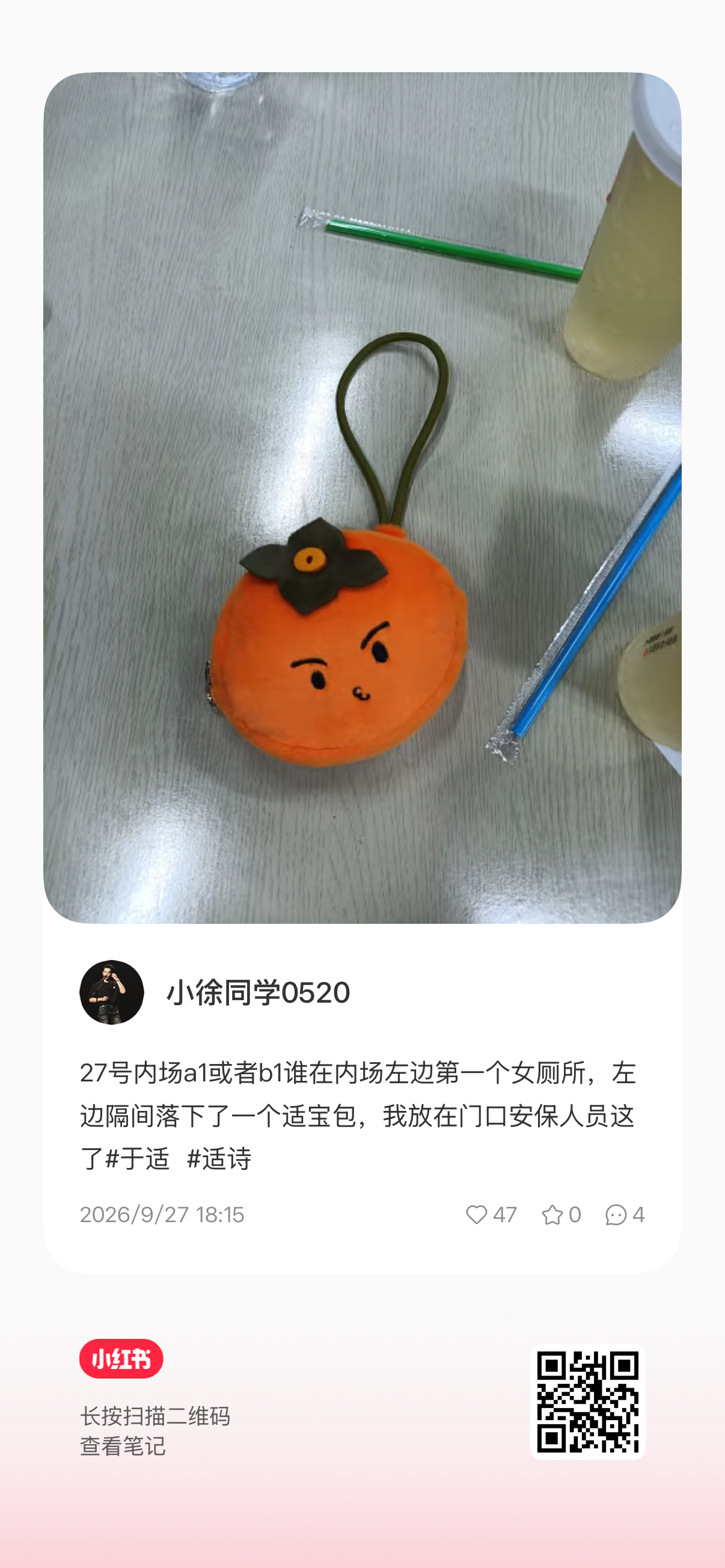 谁的柿宝包丢了 ​​​