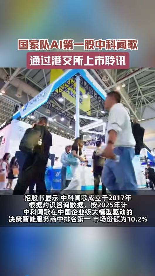 国家队AI第一股通过上市聆讯中科院AI第一股通过上市聆讯 又一家深耕智能技术的企