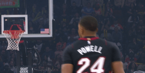 鲍威尔13分，热火半场领先骑士17分，今天鲍威尔面对前队友哈登打得兴奋骑士vs热