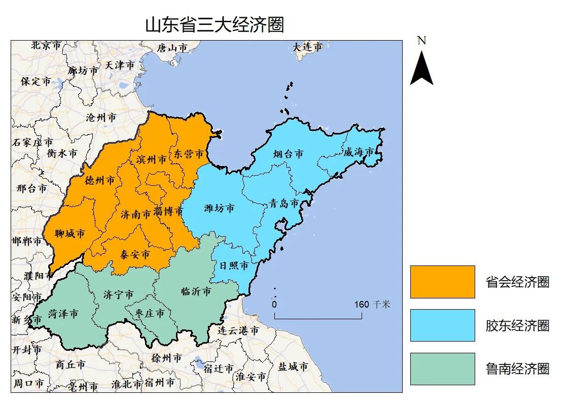 山东经济总量全国第三，而且实体经济扎实，潍坊，青岛，烟台等城市经济发达，富有活 