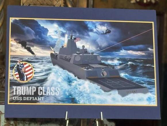 特朗普说他要造“特朗普级”军舰，而且说他非常有眼光，不会造很差，结果图出来了，与