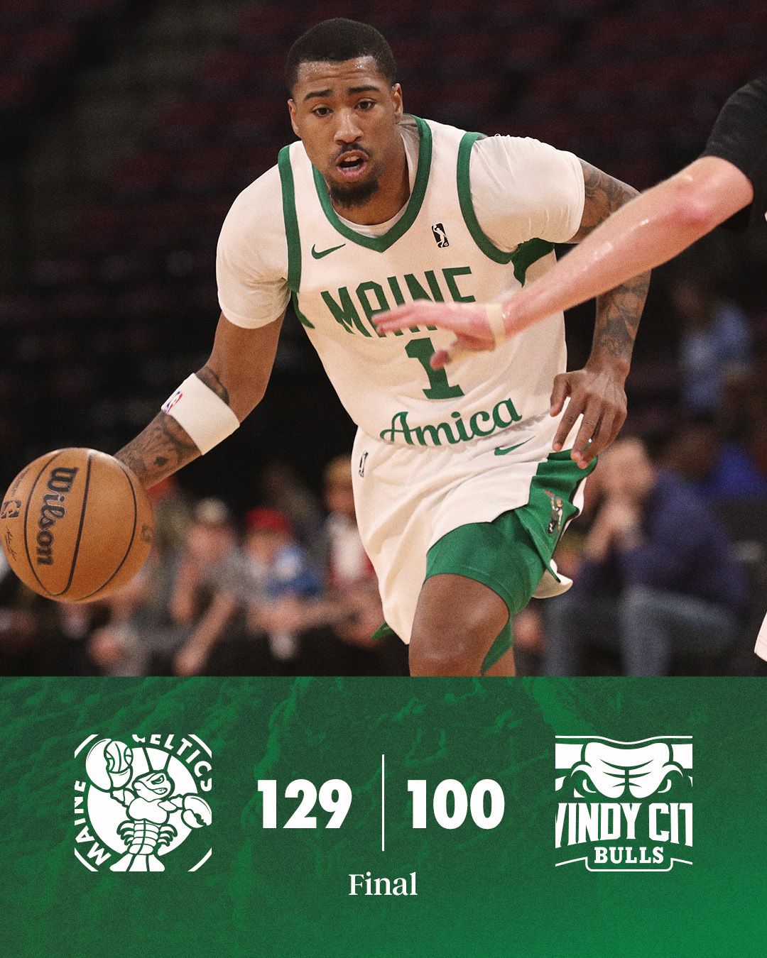 缅因州凯尔特人 129-100 ! Celtics Win ! 缅因州凯尔特人队