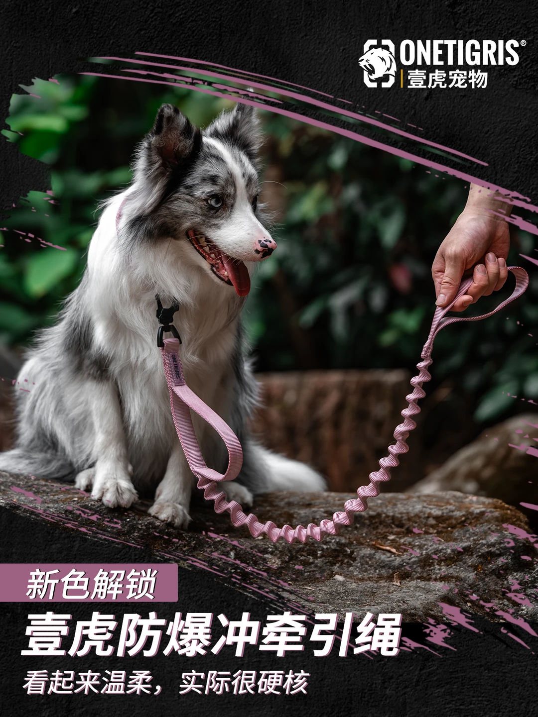 新色上线｜蒙巴顿粉🎀防爆冲牵引绳🦮