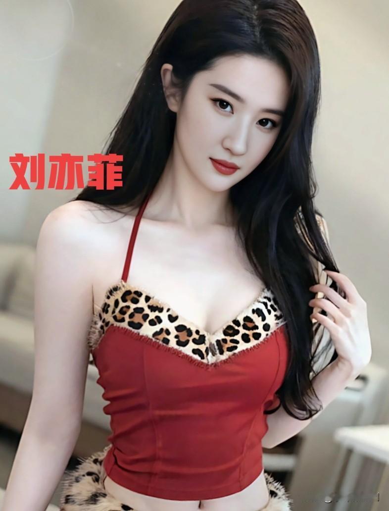 刘亦菲这造型也太美了！[比心][比心]红色吊带裙在灯光下闪得我移不开眼，卷发温柔