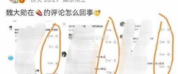 魏大勋在小🍠翻车的嘿稿今天怎么那么多，《有罪之身》的高赞那么多怎么不截