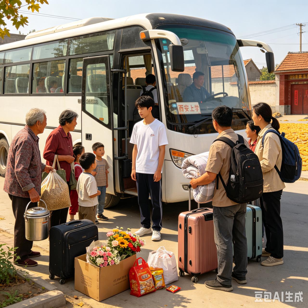 山东16口人包大巴送娃上大学，半路特意玩两天，网友吐槽后才懂真相.
 
今年开学