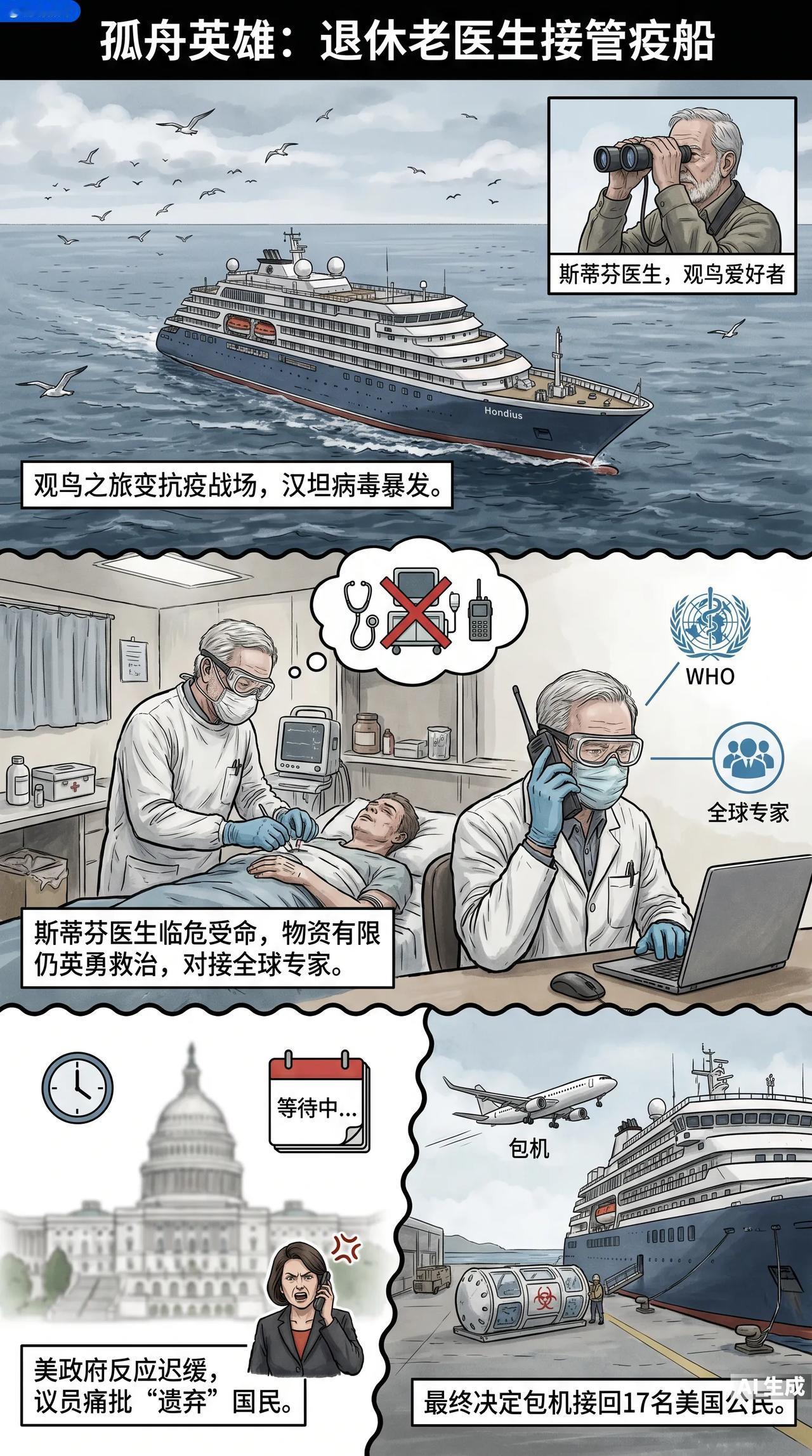 美国硬核退休医生独撑“疫情邮轮”：陪伴部分病患走完生命最后一程