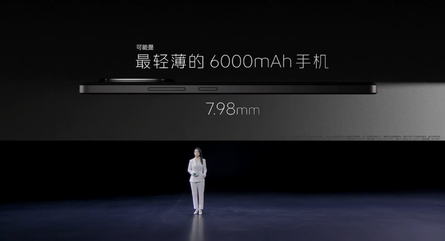 iQOO Z9 Turbo 厚度7.98mm 重量194.9g6000mAh 的
