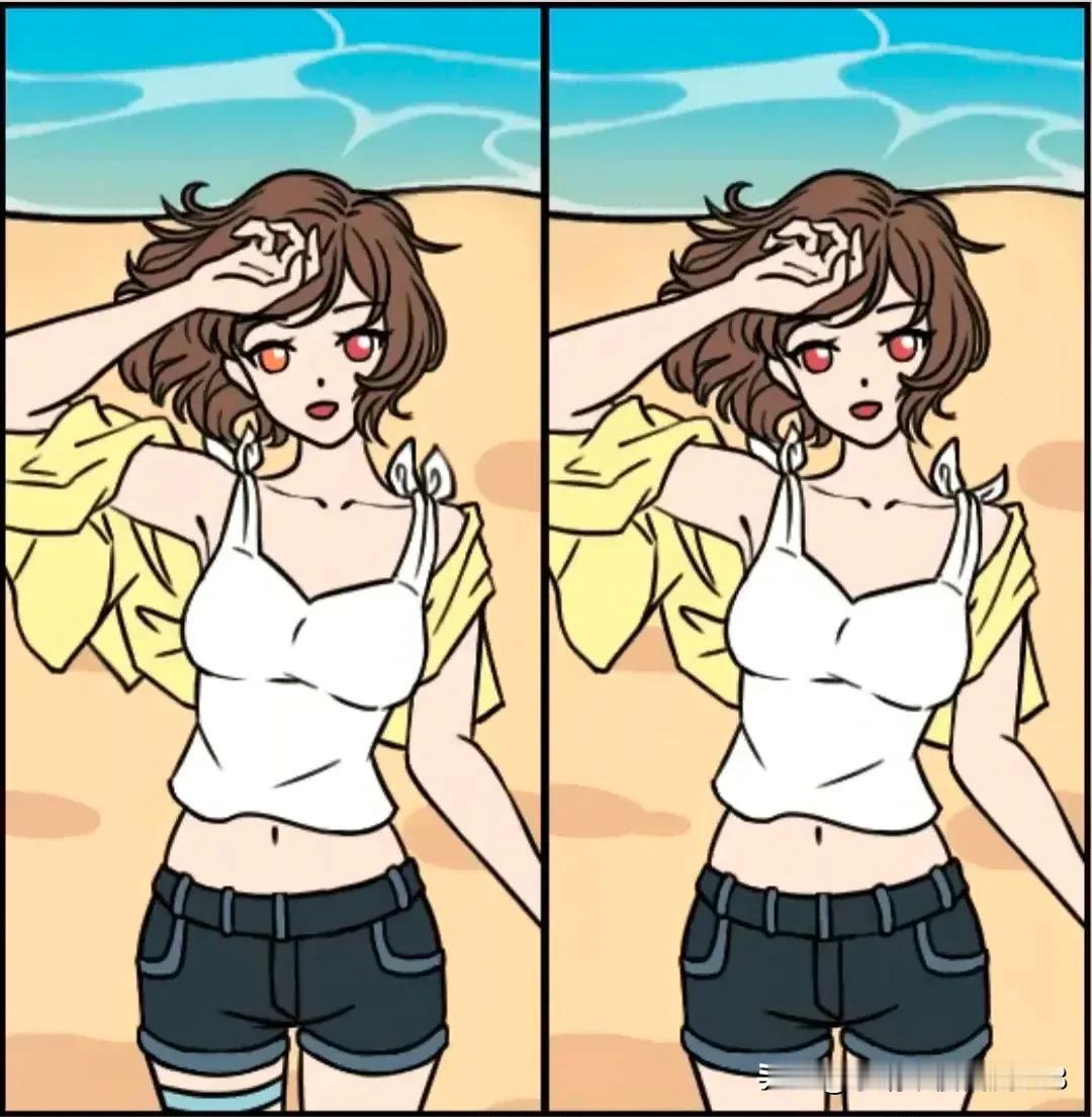 少年心向海，少女梦随风
考眼力 能快速找出5处不同吗？[灵光一闪]