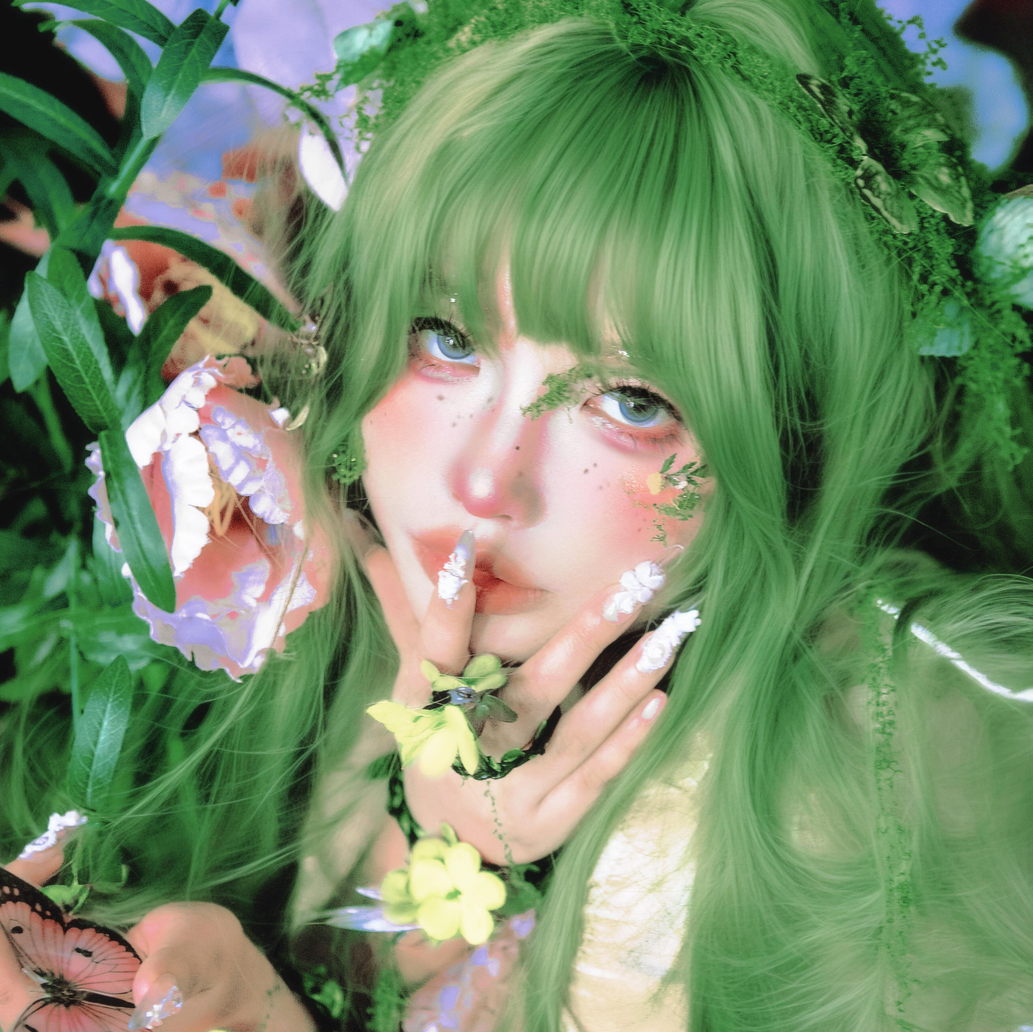 绿色系女头｜女生头像｜遇你，是生命赐予我的又一个春天💐 