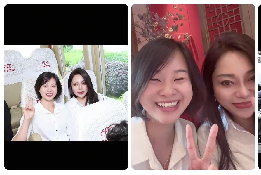 张雪这回算是把“漂亮老板娘”应姐请到重庆了，星姐全程陪着，那场面确实够排场。
