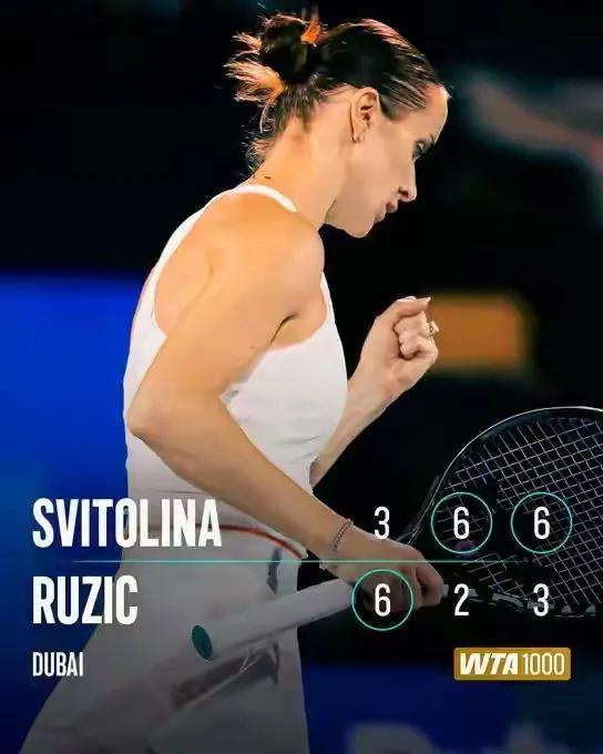 斯维托丽娜战胜鲁季奇锁定半决赛席位🔥🔥

刚结束的WTA1000迪拜女单1/