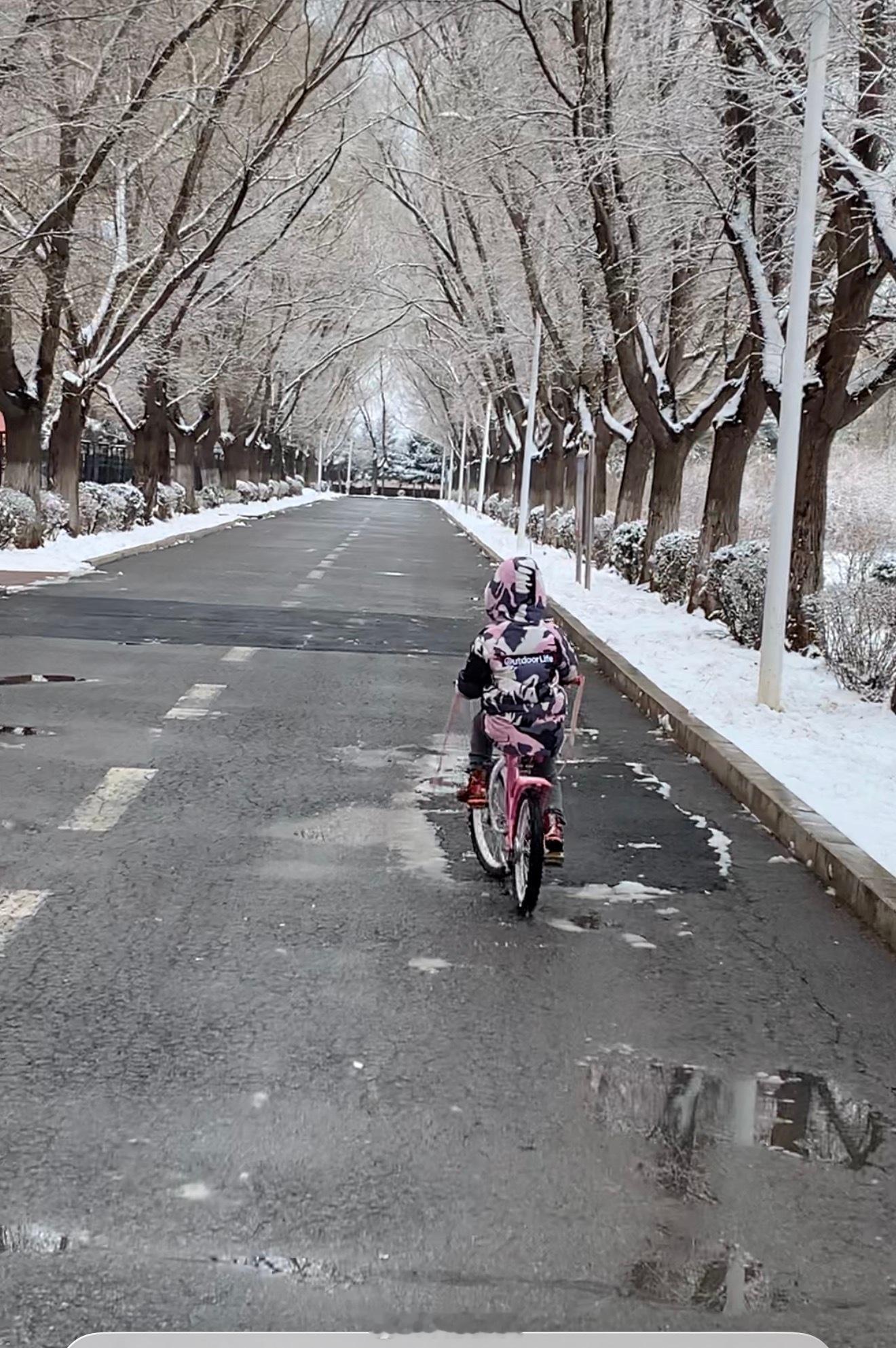 往年我们住的大院此刻早已白雪皑皑，那个时候带娃雪地撒欢，是抵消想家最好的方式。 