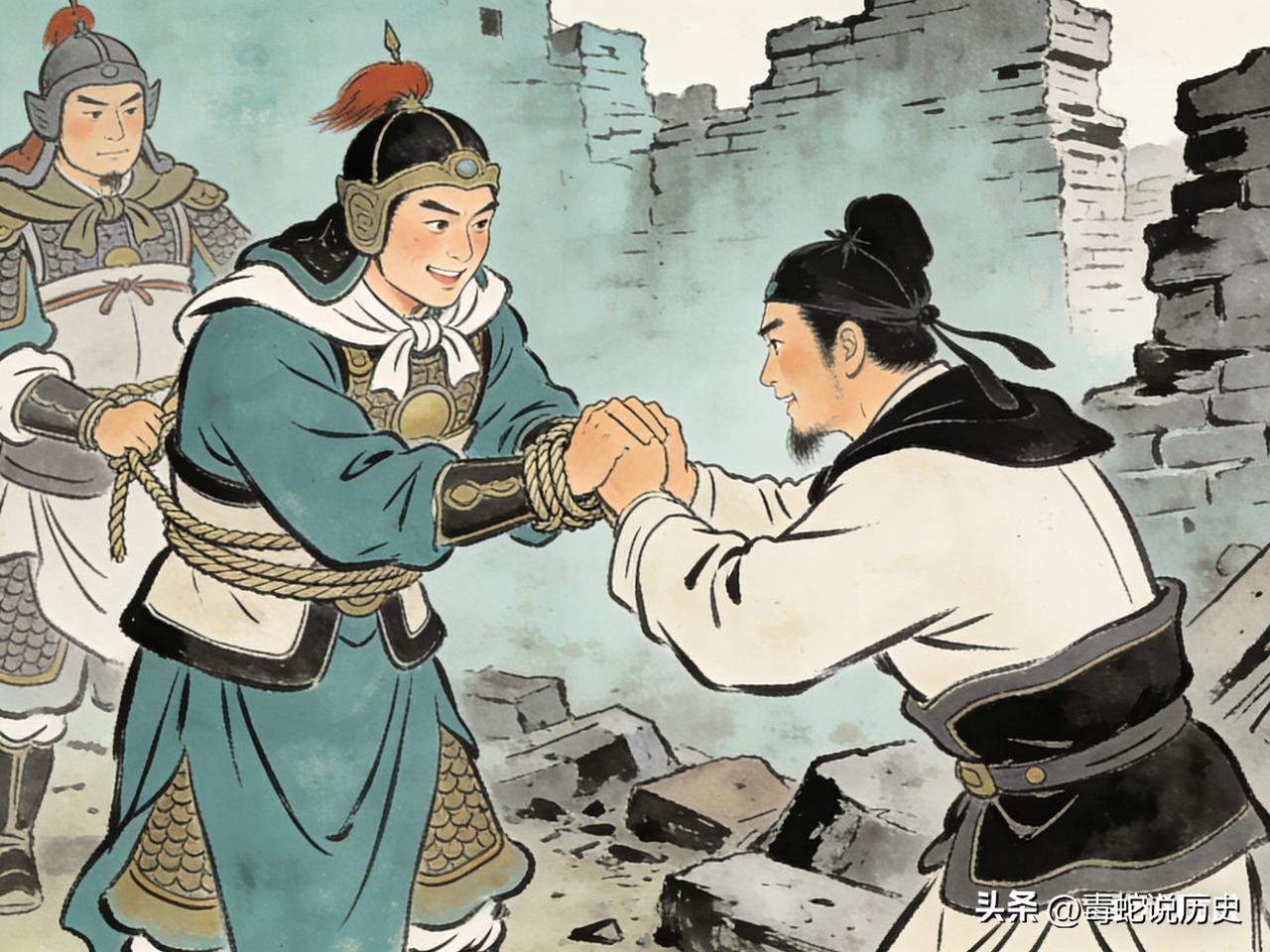 隋末有个叫李大亮的官员被李密的部下俘虏，眼看就要被杀。同乡张弼暗中把他救了出来，