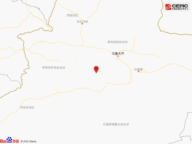 地震 新疆巴音郭楞州和静县发生3.1级地震