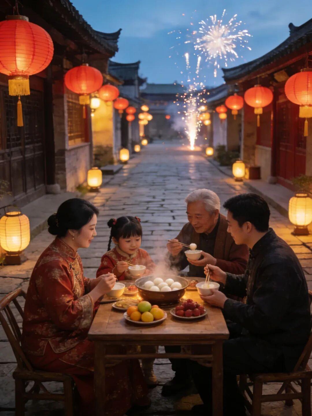 此刻，你是否早已远走他乡？是否在仰望烟火的同时，想起了故乡的月亮？