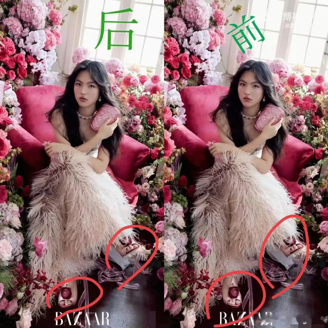 王诗龄的脚P错了为啥脚也要P？真的是从头到脚精修的吗 ​​​