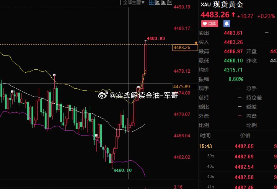 4483空 参考特朗普怎么了黄金黄金分析现货黄金 ​​​