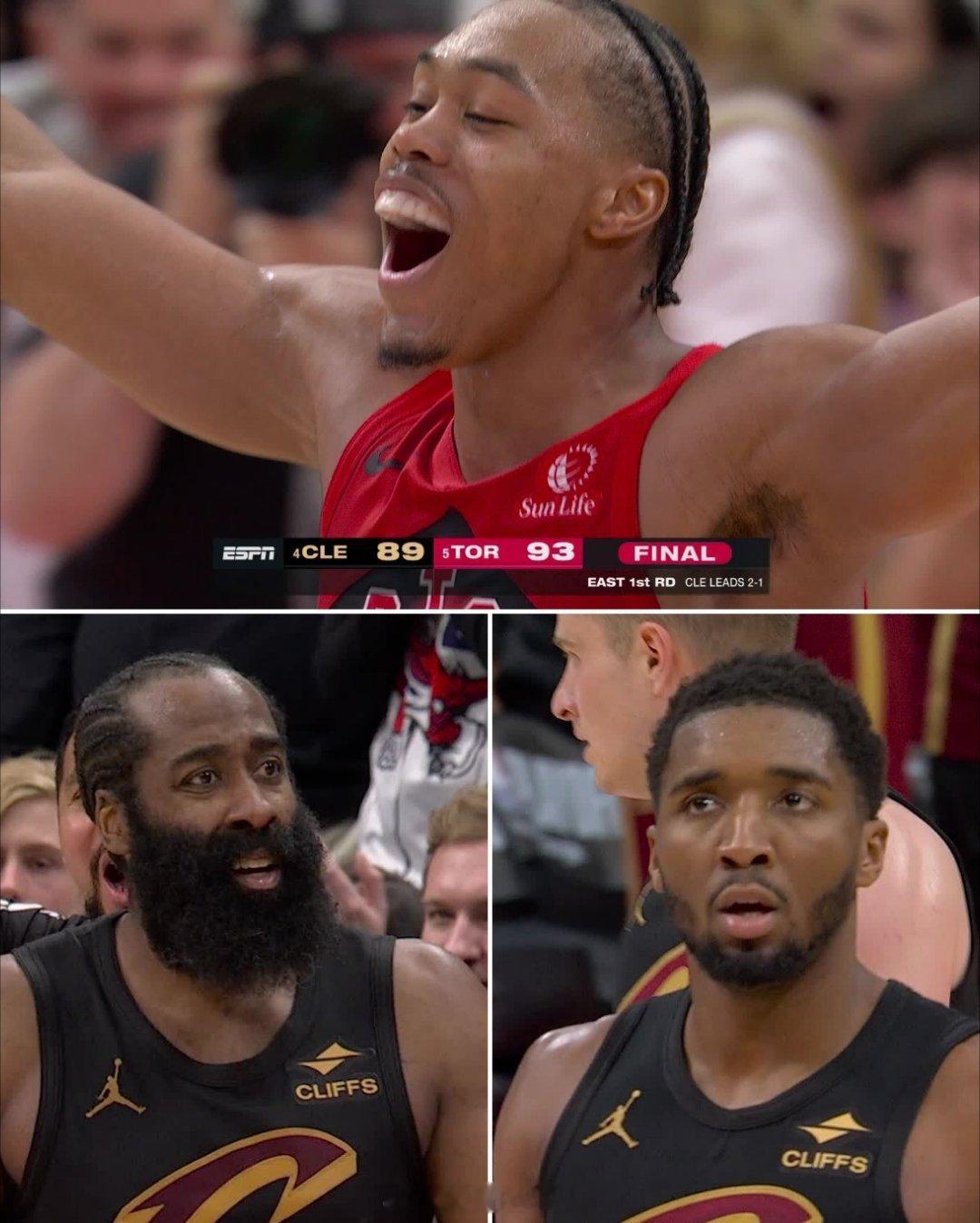 转眼间，骑士被连扳两场，要天王山了猛龙2比2骑士