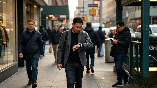 走在大街上，十个男人有六个人手腕上戴着智能手表

如今出门逛街不难发现，越来越多