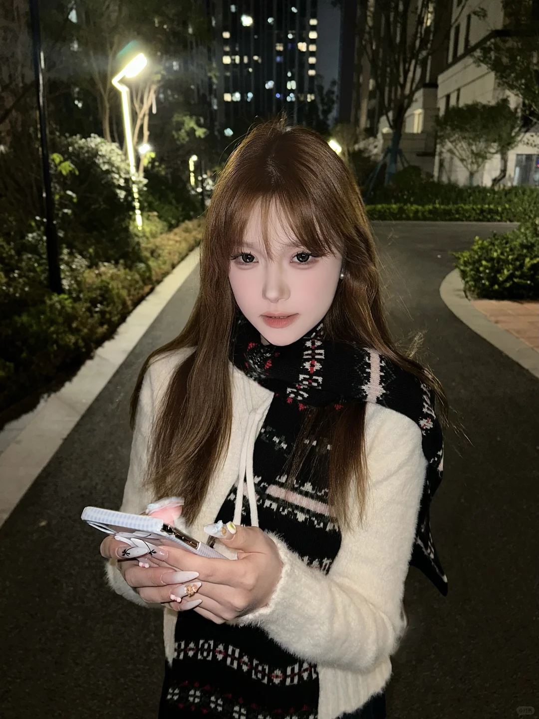 收到好朋友送的漂亮围巾～