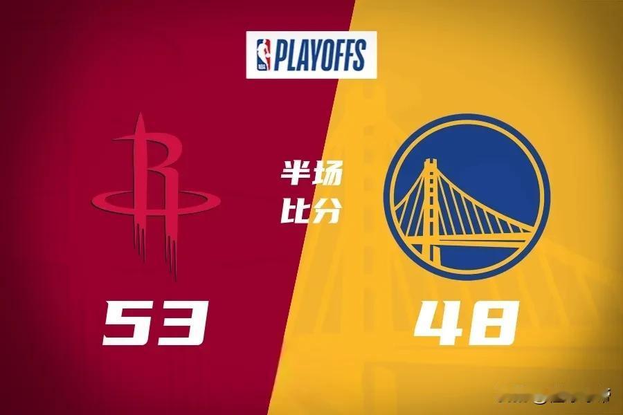 半场领先勇士5分，今天火箭真要把勇士拖进抢七大战了！

在今天火箭与勇士的比赛中