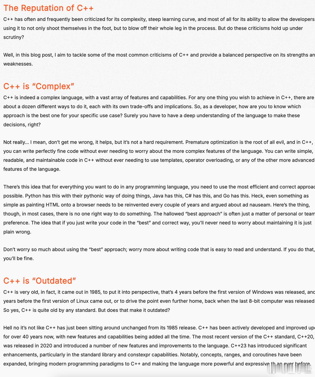 C++还值得学吗C++适合什么人学文章分享：《C++还值得学吗？》在AI、大前端