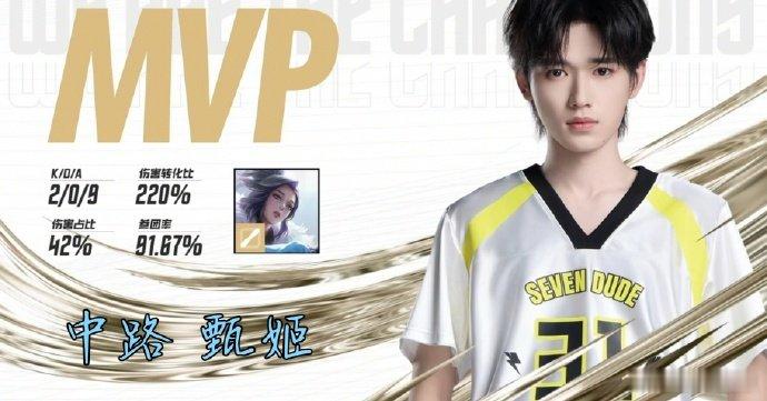 宋亚轩甄姬获MVP战至巅峰直播战至巅峰 为SDG宋亚轩喝彩！终极对决首局甄姬操作