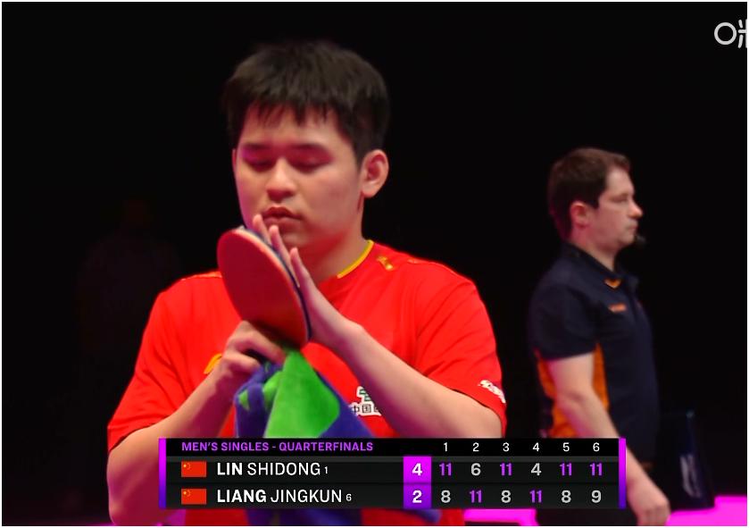 林诗栋4比2梁靖崑，率先进了多哈冠军赛男单四强。梁靖崑的竞技水准肉眼可见地下滑了