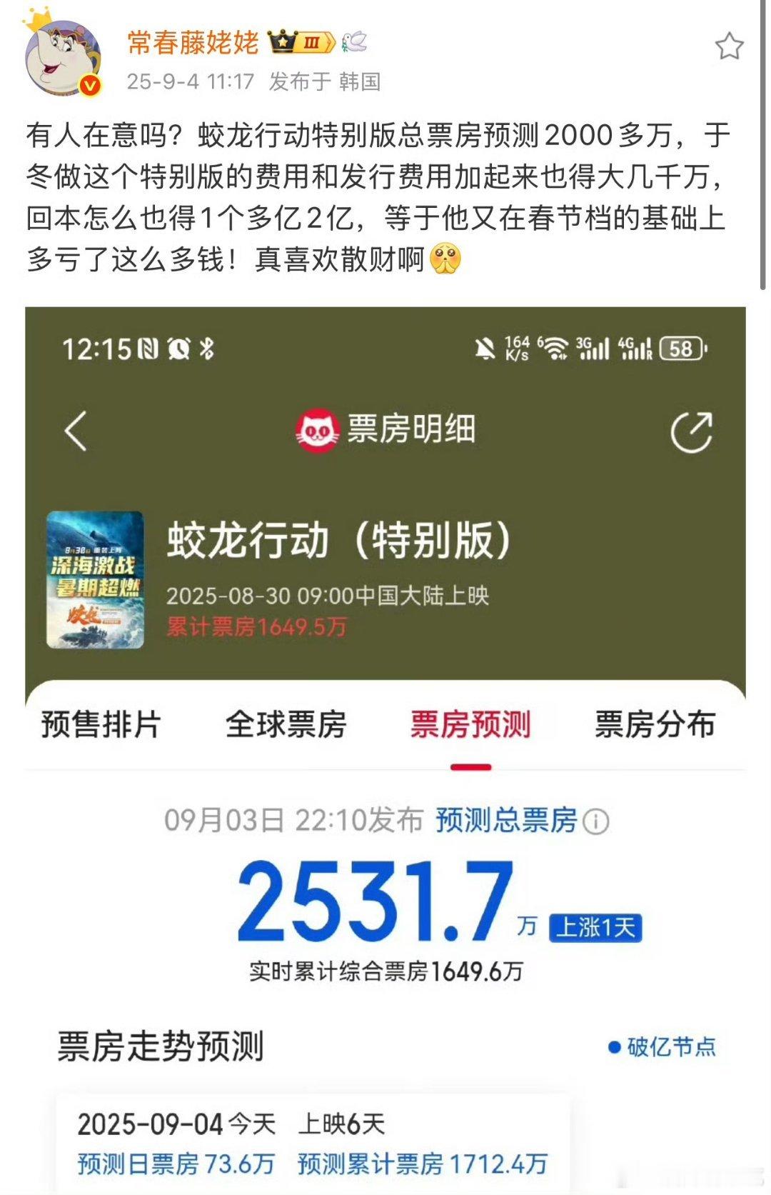 一部电影一年扑两次太罕见了[允悲] ​​​