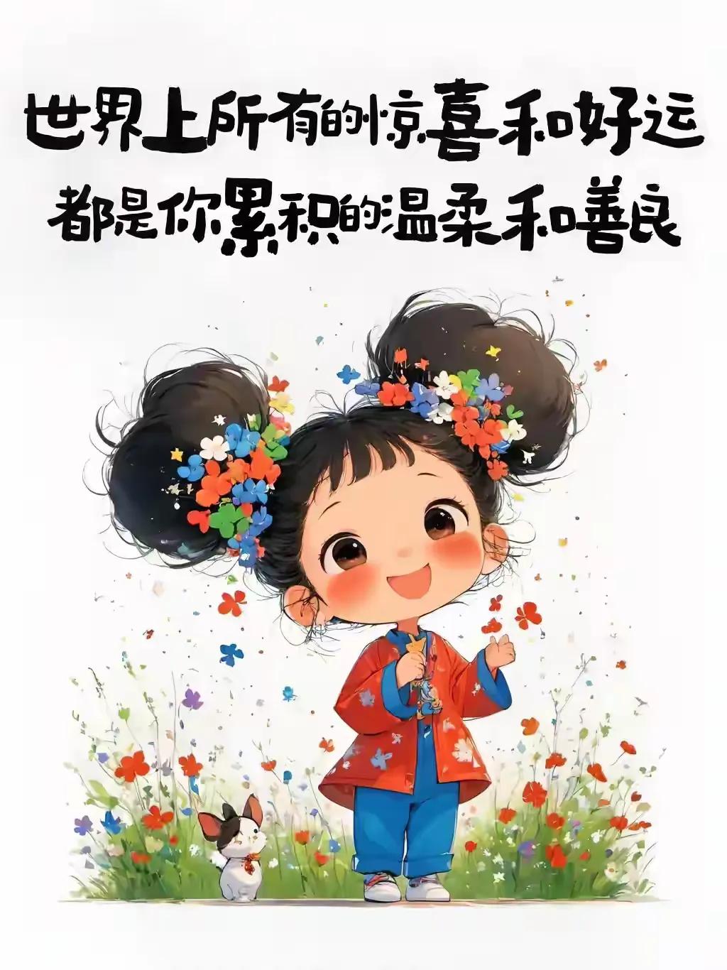 世界上所有的惊喜和好运

都是你积累的温柔和善良

加油

善良的自己和你

#