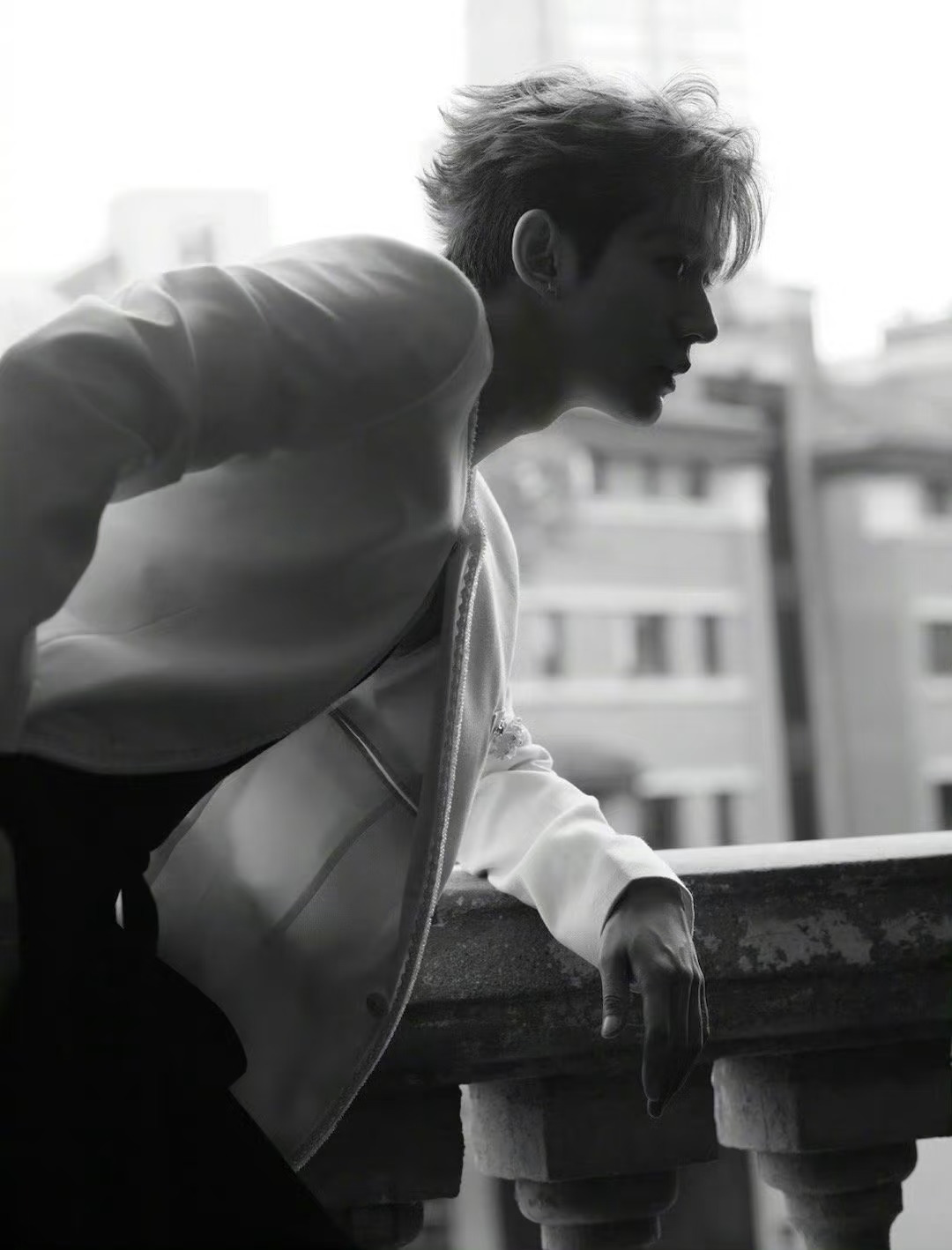 邓为 黑白配撞色穿搭出席品牌活动